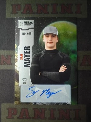 2022 Skybox Metal Universe Champions Auto Sam Mayer - Image 1 of 2