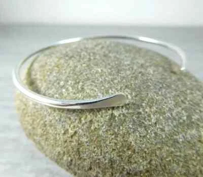 Wrap Bangle For Women Silver Adjustable Cuff Bracelet Bypass Women Bangle - Image 1 of 4