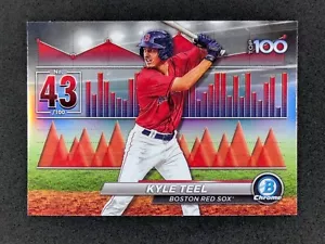 2024 Bowman - Bowman Scouts Top 100 #BTP-43 Kyle Teel Red Sox - Picture 1 of 2