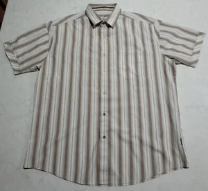 Kuhl Born In The Mountains White Striped XL Hiking Outdoor Short Sleeve EUC - Picture 1 of 15