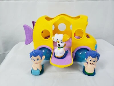 Bubble Guppies Swim Sational School Bus Figuras Nonny y burbuja Cachorro Foto 1 de 4