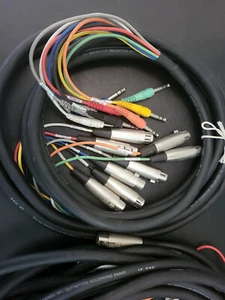 HOSA 15' 8 Channel XLR Female to 1/4" Male TRS Audio Snake Used - Picture 1 of 1