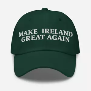 Make Ireland Great Again Hat, Embroidered Cap - Picture 1 of 11