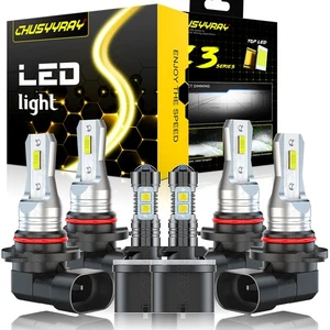 Para For Chevy TrailBlazer 2002-2008 2009 Faros LED + luces antiniebla Bombillas - Bild 1 von 15