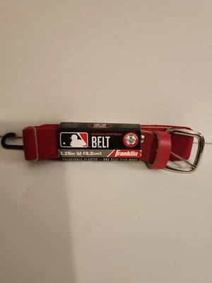 Cinturón Franklin Béisbol Softbol Rojo 1.25" W Ajusta 22 in-42 in Foto 1 de 4