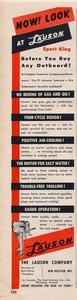 Anuncio de revista - 1950 - Fuerabordas Lauson - Nuevo Holstein, WI - (#2) - Imagen 1 de 1