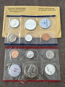 1960 PD Uncirculated US Mint 10 Coin Set in OGP Cello Sealed Coins 091125 53 - Picture 1 of 10