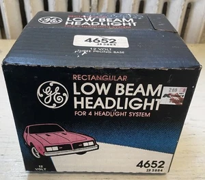 GE Low Beam Headlight 4652 NOS Rectangular Low Beam 12V USA Kmart - Bild 1 von 6