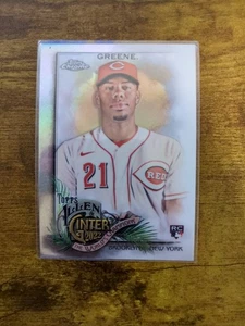 2022 Topps Allen & Ginter Chrome - Refractor #209 Hunter Greene (RC) - Picture 1 of 2