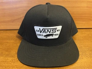 Vans CA NY Since 1966 Black Snapback Hat Skateboard Logo Patch Adjustable Cap - Bild 1 von 4