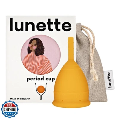 Copa Período Luneta - Copa Menstrual con 12h Comodidad Sin Fugas - Suave 100% Med Foto 1 de 4