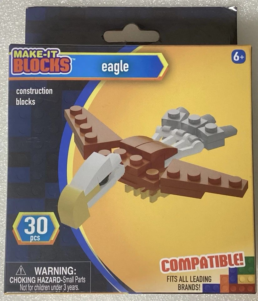 Make-It Blocks Eagle Set 30pc Sealed Bag Open Box Compatible w/ Major Brands - Image 1 of 4