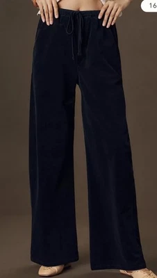 Ciudadanos de la Humanidad Aurora Pull In Pana Azul Marino Pantalones Pierna Recta Nuevo Talla XS Foto 1 de 4