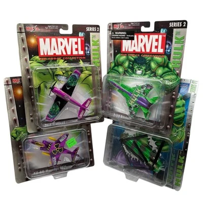 Hulk Ultimate (Lot of 4) Marvel Air Force Chinook F-15 Eagle Hellcat Harrier VTG - Image 1 of 4