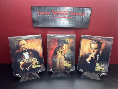 The Godfather Trilogy Steelbooks (4K UHD Blu-ray+Digital) Factory Sealed **MINT* - Image 1 of 4