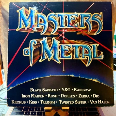 Masters Of Metal K-Tel LP Black Sabbath Van Halen Iron Maiden Rainbow Dokken - Imagem 1 de 4