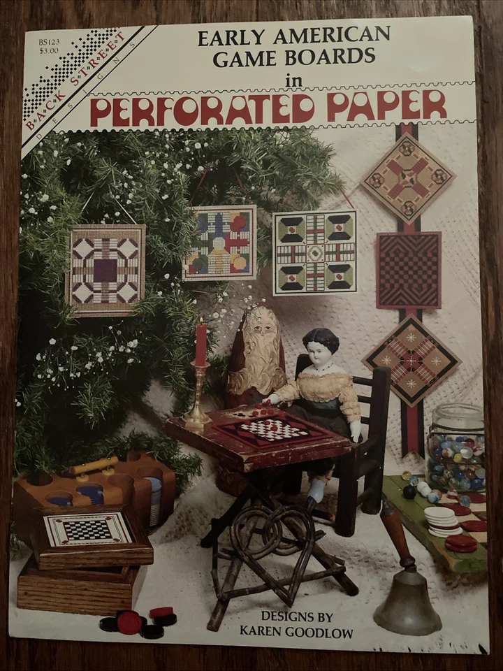 1990 BSD Early American Game Boards In Perforated Paper Pattern Booklet - Image 1 of 1