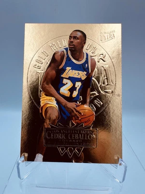 1995-96 Ultra Gold Medallion #87 Cedric Ceballos Los Angeles Lakers - Image 1 of 2