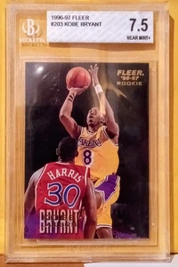 1996-97 Fleer - Kobe Bryant #203 (RC) BGS 7.5 - Picture 1 of 3