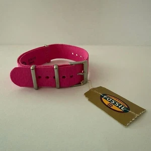 Fossil Watch Strap Pink Silver 18mm New NWT - Picture 1 of 3