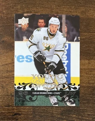 2008-09 Upper Deck Series 2 #467 Fabian Brunnstrom Young Guns RC Dallas Stars - Image 1 of 2