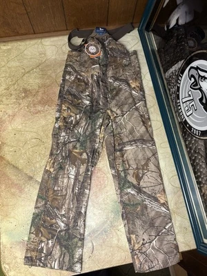 Field & Stream Camo Camouflage Overalls Bibs  Sz Youth L Realtree new with tags - Image 1 of 4