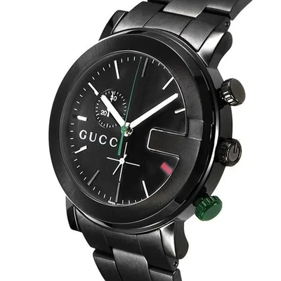Gucci G-Chrono Black Stainless Steel Men's Quartz Watch YA101331 - Image 1 of 4