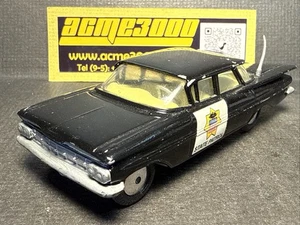 1962-66 Corgi Toys 223 CHEVROLET IMPALA STATE PATROL CAR - Black/White - CODE3 - Picture 1 of 10