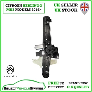OE NEW CITROEN BERLINGO MK3 LEFT SIDE SLIDING DOOR WINDOW REGULATOR 2019> - Picture 1 of 5
