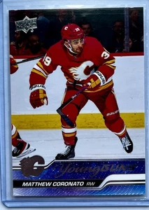 2023-24 UPPER DECK YOUNG GUNS - MATTHEW CORONATO #201 ROOKIE CARD Calgary Flames - Bild 1 von 2