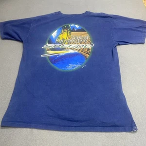 VINTAGE 1998 SPEEDO SPORT SYSTEMS WAVE GRAPHIC T-SHIRT BLAU HERREN LARGE LESEN - Bild 1 von 15