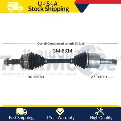 Junta de eje CV pasajero delantero derecho para Cadillac SRX 2016 2015 2014 2013 2012 Foto 1 de 2