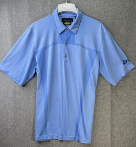 Greg Norman Play Dry Herren L Kurzarm Polo Golf Shirt Blau SS14 - Bild 1 von 13