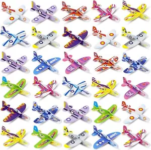 60 Pack Foam Airplanes for Kids Paper Plane Glider Planes Toys Bulk Easy Thro... - Picture 1 of 2
