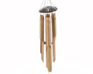 Windspiel Bambus Drinnen Draußen Heimdekoration Hängen natur Höhe 83 cm - Bild 1 von 1