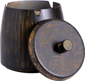 Ashtray with Lid for Cigarette Stainless Steel Smokeless Odorless Windproof A... - Picture 1 of 11
