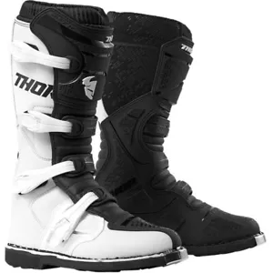 THOR BLITZ XP STIEFEL MOTOCROSS MX FAHRRAD ERWACHSENE HERREN - WEISS/SCHWARZ - Bild 1 von 3