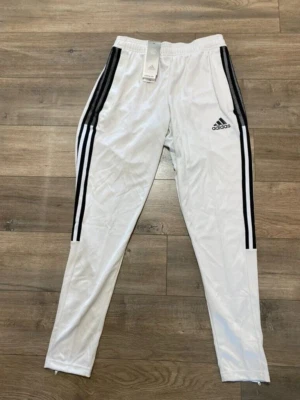 ADIDAS Tiro 21 Mens S AEROREADY Zip Pocket Track Soccer Pants White Black GN5489 - Image 1 of 4
