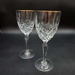 Copa de agua Waterford Crystal CHELSEA (borde dorado) con tallo MARQUIS de Waterford - Imagen 1 de 9