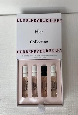 ¡Gran precio! NUEVO Juego de 4 muestras Burberry Her Collection Foto 1 de 3