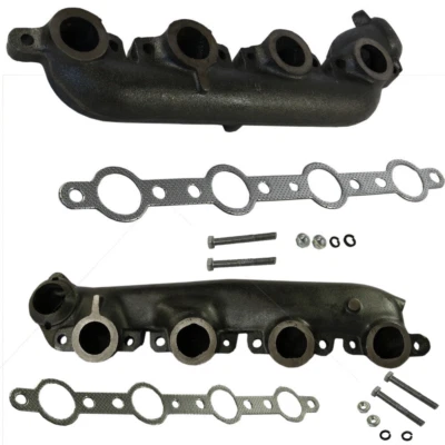 Right&Left Side Exhaust Manifold Kit For 99-2003,01 Ford 7.3L Powerstroke Diesel - Image 1 of 4