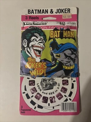 Gaf L31 Batman The Joker's Wild DC Comics Cartoon view-master 3 Reels Packet - Image 1 of 2