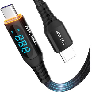 LED PD 240W USB-C Fast Charging Cable Cord for Samsung S25 S24 S23 S22 S21 Ultra - Zdjęcie 1 z 10