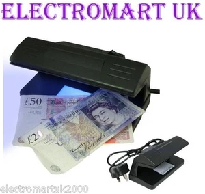 MAINS POWERED UV LIGHT COUNTERFEIT FORGED FAKE BANK NOTE MONEY DETECTOR CHECKER - Picture 1 of 1