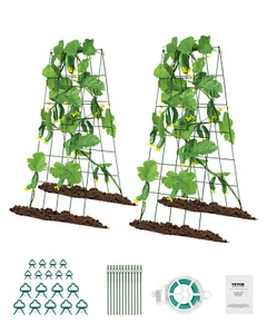 VEVOR A-Frame Cucumber Trellis 39"  x 32" Foldable Metal Garden Trellis - Picture 1 of 12