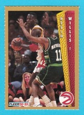 1992-93 Fleer Rising Stars Magazine Sheet Singles #KEWI Kevin Willis