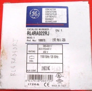 GE RL4RA040RJ RELAY 4NO RING TERM 120V 60HZ COIL - NEW - Picture 1 of 9