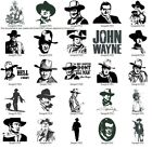 25 JOHN WAYNE SILHOUETTES EMBROIDERY MACHINE DESIGNS COLLECTION PES