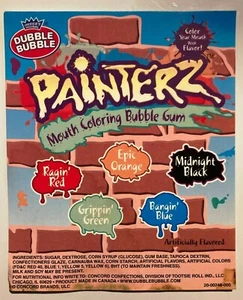 Dubble Bubble Painterz Mundfärbung Kaugummi Orig Etikett Großpackung Produkt - Bild 1 von 2