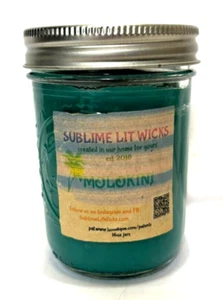 Vela Molokni Sublime Lit Wicks nueva por favor leer - Imagen 1 de 5